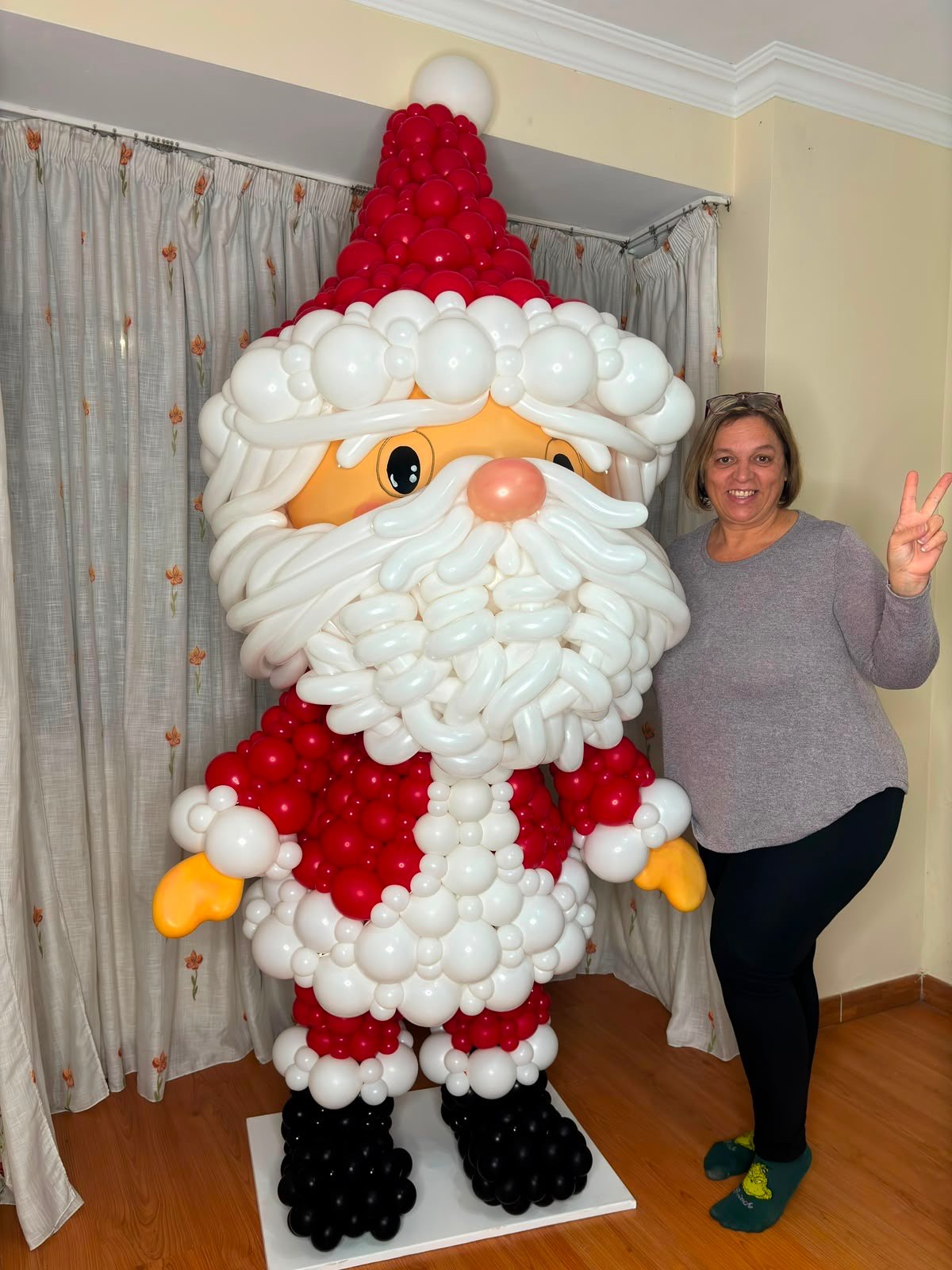 Diseño con globos realizado por María de los Ángeles